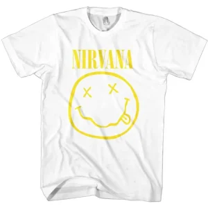 Nirvana Yellow Smiley White X-Large Unisex T-Shirt