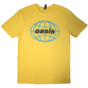 Oasis 1998 World Tour South America Yellow Medium T-Shirt