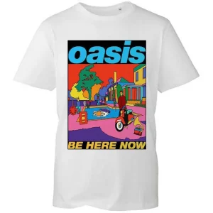 Oasis Be Here Now Illustration White Medium T-Shirt