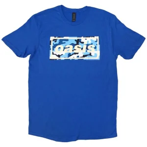 Oasis Camo Logo Blue Large T-Shirt