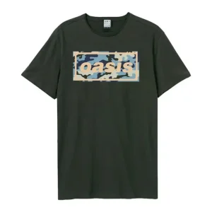Oasis Camo Logo Vintage Charcoal Grey XX-Large T-Shirt