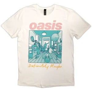 Oasis Definitely Maybe Illustration Colour White Small T-Shirt