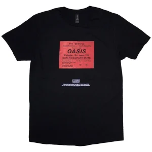 Oasis Definitely Maybe Ticket Stub Black Large T-Shirt