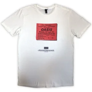 Oasis Definitely Maybe Ticket Stub White XX-Large T-Shirt