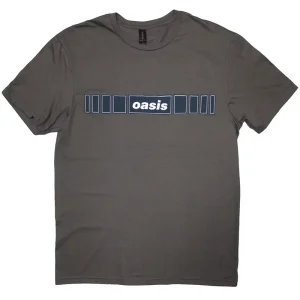 Oasis Horizontal Bars Logo Charcoal Grey XX-Large T-Shirt