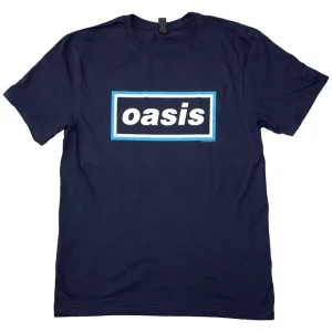 Oasis Maine Road Event Logo Navy Blue Large T-Shirt