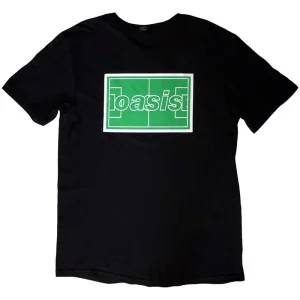 Oasis Maine Road Football Pitch Black X-Large T-Shirt