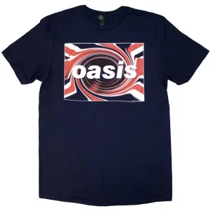 Oasis Union Jack Navy Blue X-Large T-Shirt