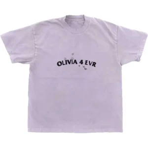 Olivia Rodrigo Olivia 4 Evr Brutal Purple Large T-Shirt