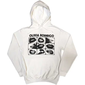 Olivia Rodrigo Threshold Lips White Medium Hoodie