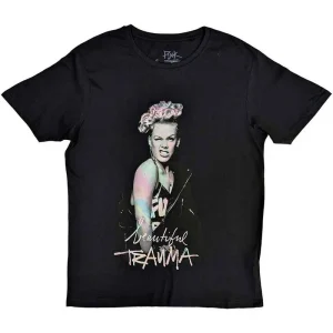 P!nk Wink Black XL Unisex T-Shirt