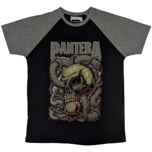 Pantera Serpent Skull Grey Medium Unisex T-Shirt