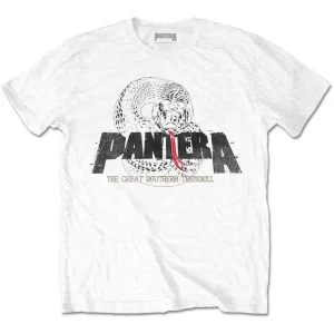 Pantera Snake Logo White XX-Large Unisex T-Shirt