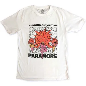 Paramore Running Out Of Time White XL Unisex T-Shirt