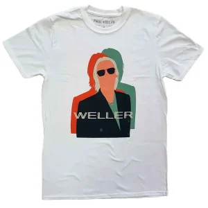 Paul Weller Illustration Offset White Large T-Shirt
