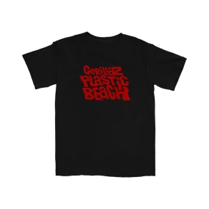 Plastic Beach Black T-Shirt