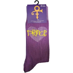 Prince Unisex Ankle Socks: Purple Heart (Uk Size 7 – 11)