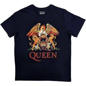 Queen Classic Crest Navy Blue XX-Large T-Shirt