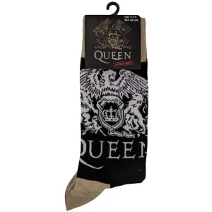 Queen Unisex Ankle Socks: Crest & Logo (Uk Size 7 – 11)