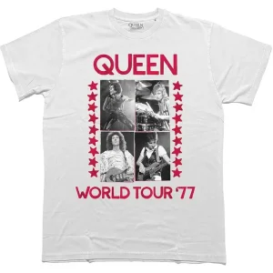 Queen World Tour 77 White XX-Large T-Shirt