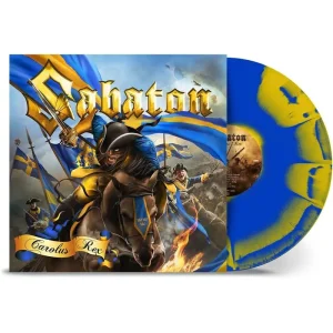 Sabaton Carolus Rex Swedish Version Vinyl LP Blue & Yellow Sunburst Colour 2024