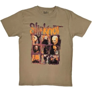 Slipknot TESF Grid Photos Tan Small Unisex T-Shirt