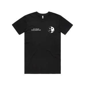 Smile/Frown Logo Black T-Shirt