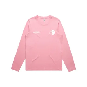 Smile/Frown Logo Pink Long Sleeve