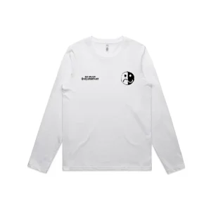 Smile/Frown Logo White Long Sleeve