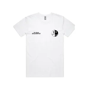 Smile/Frown Logo White T-Shirt