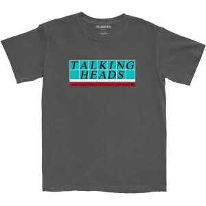 Talking Heads Tiled Logo Charcoal Grey XX-Large T-Shirt