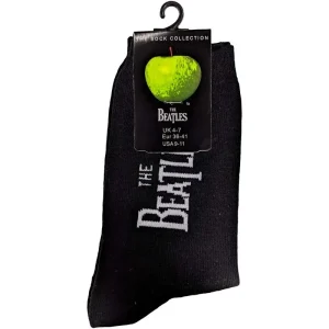 The Beatles Ladies Ankle Socks: Drop T Logo (Uk Size 4 – 7)