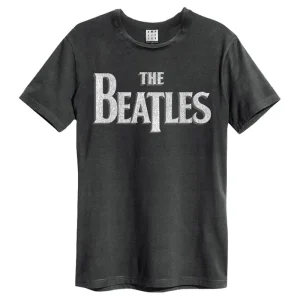 The Beatles Logo Charcoal Grey XX-Large T-Shirt