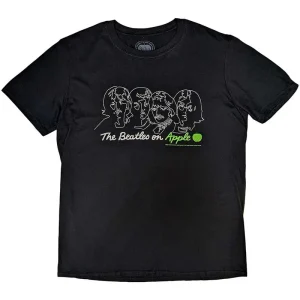 The Beatles On Apple Black Medium T-Shirt