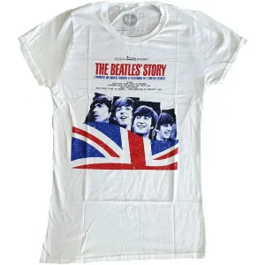 The Beatles Story White Ladies Medium T-Shirt