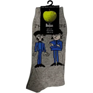 The Beatles Unisex Ankle Socks: Cartoon Standing (Uk Size 7 – 11)