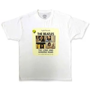 The Beatles Vintage Long & Winding Road White Small T-Shirt