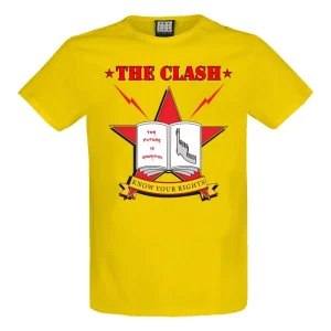 The Clash Know Your Rights Amplified Yellow Small Unisex T-Shirt