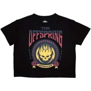 The Offspring Australia 2018 Black Cropped Ladies X-Large T-Shirt