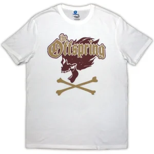 The Offspring Screaming Skull White Small T-Shirt
