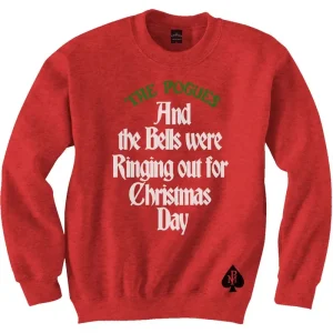 The Pogues Bells Were Ringing Out Red Medium Christmas Sweatshirt