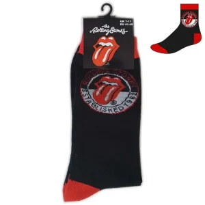 The Rolling Stones Unisex Ankle Socks: Established (Uk Size 7 – 11)