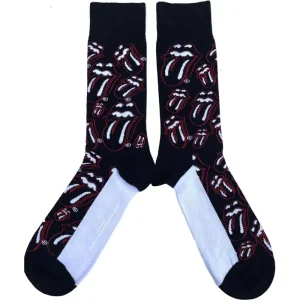 The Rolling Stones Unisex Ankle Socks: Outline Tongues (Uk Size 7 – 11)