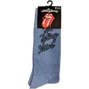 The Rolling Stones Unisex Ankle Socks: Script Logo (Uk Size 7 – 11)