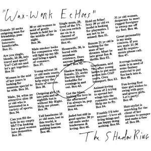 The Shadow Ring Wax-Work Echoes Vinyl LP 2025