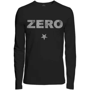 The Smashing Pumpkins Zero Distressed Black Long Sleeve Large T-Shirt