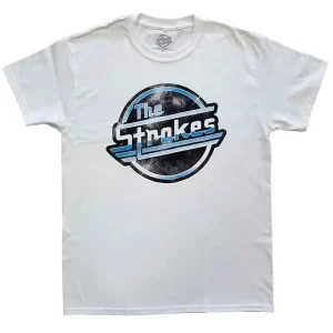 The Strokes Distressed Magna Logo White XX-Large T-Shirt