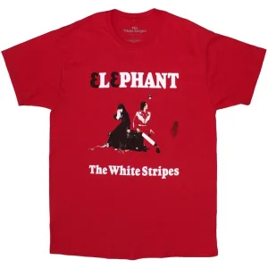 The White Stripes Elephant Red Small T-Shirt