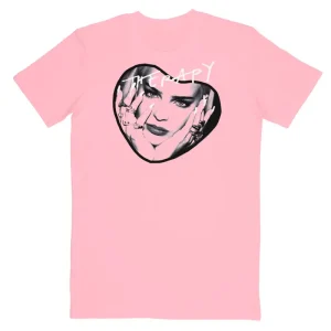 Therapy Photo Heart T-shirt Pink