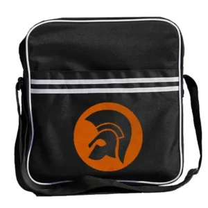 Trojan Helmet Zip Top Messenger Record Bag